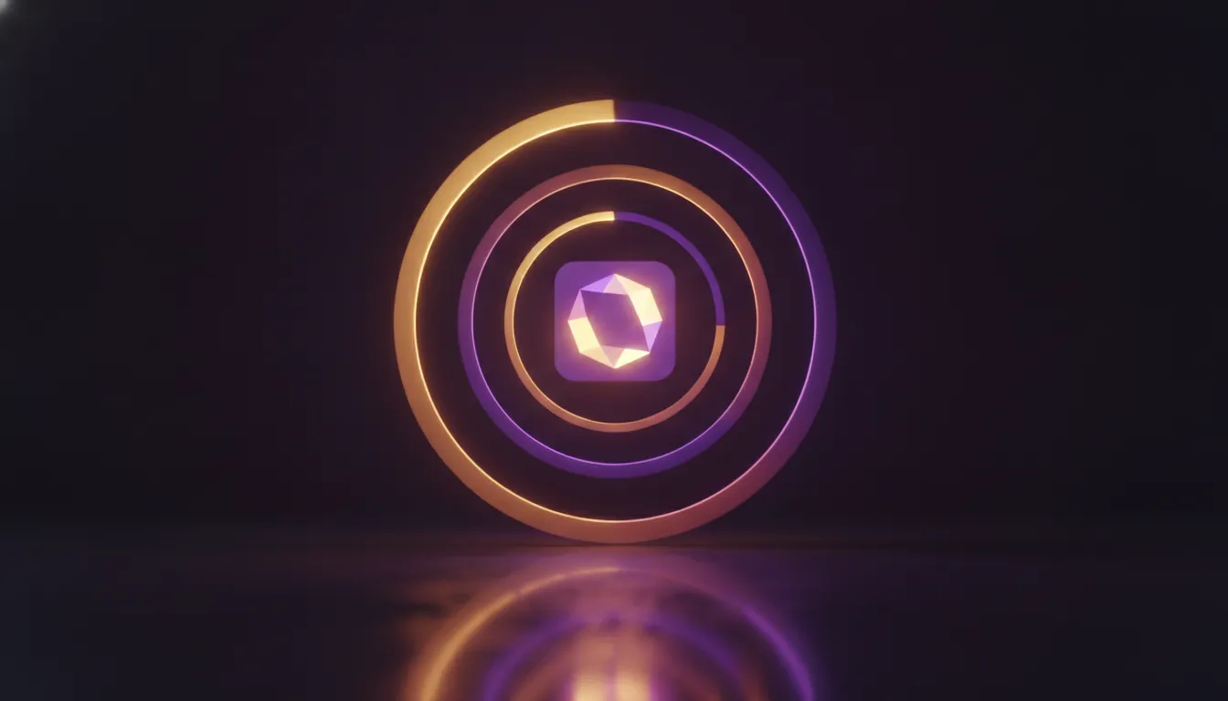 Weekly, monthly and annual subscription cycles as glowing rings of different speeds