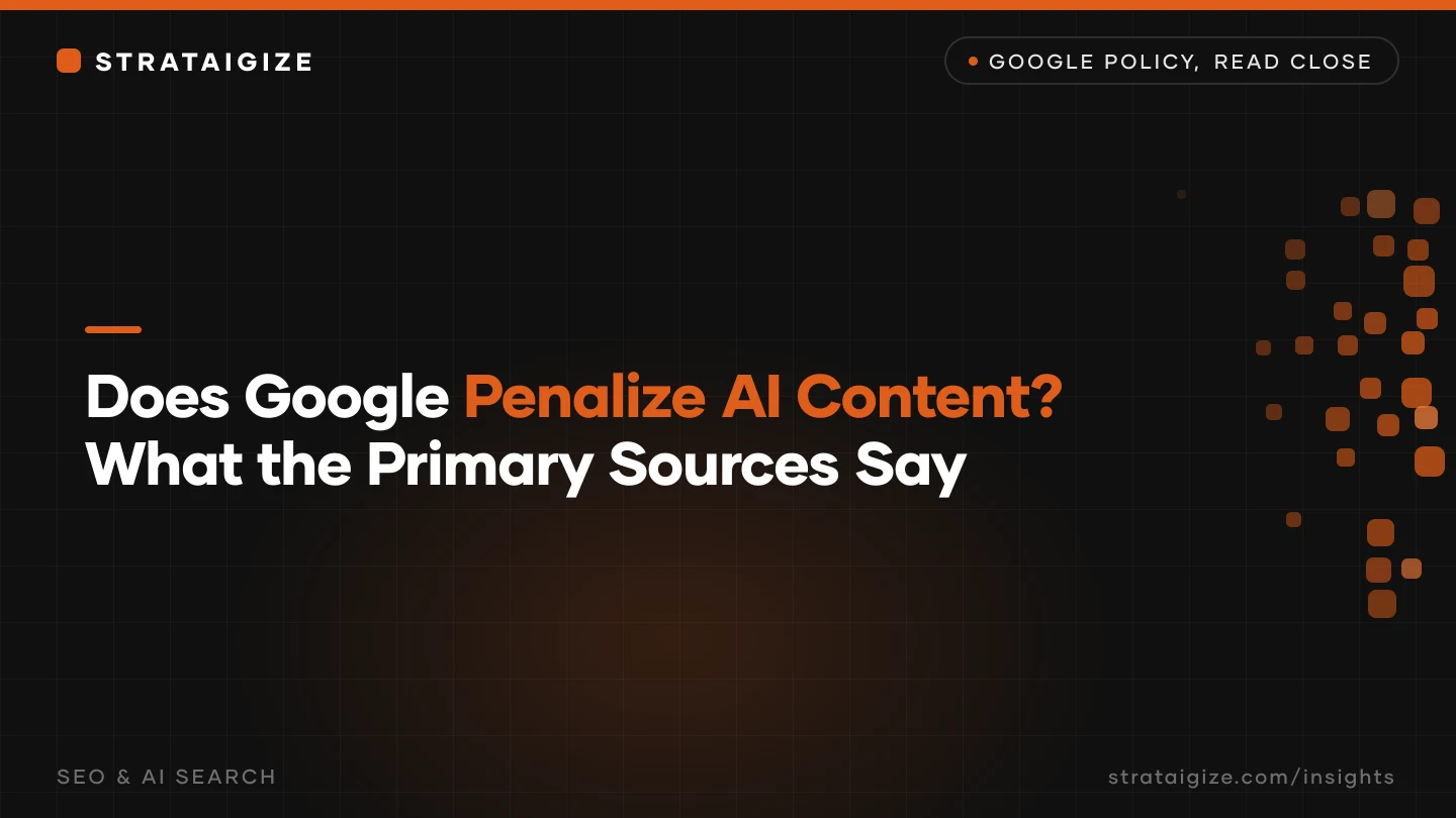 Does Google Penalize AI Content? What the Primary Sources Say