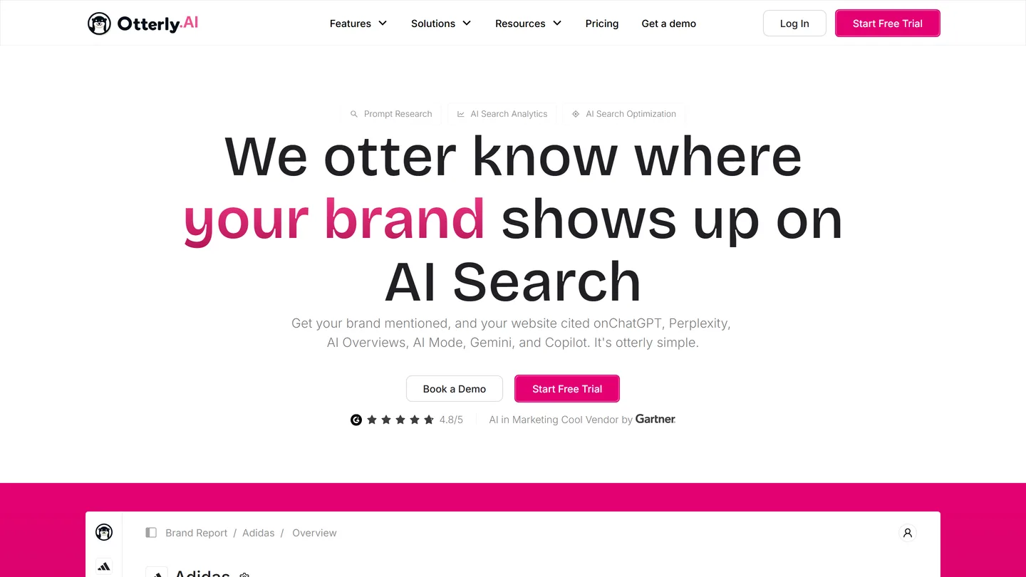 Otterly.AI, which tracks brand mentions inside AI answers